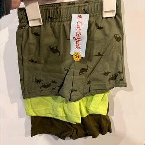 Cat & Jack Boys' Dino 3pc short Set - 18M